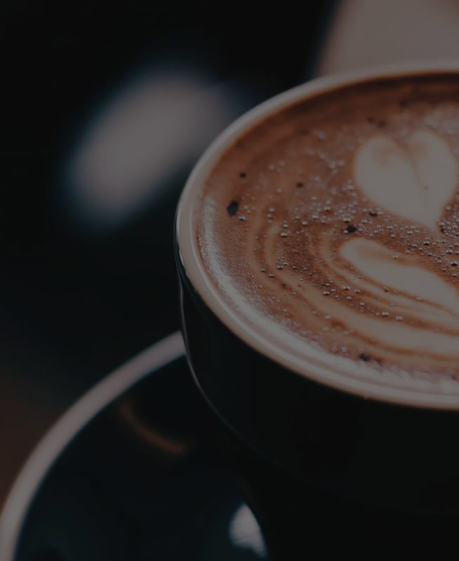 Black cup of coffee image